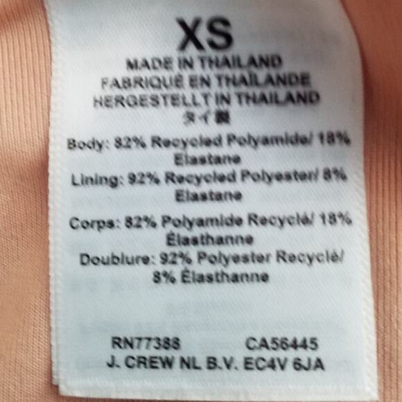 J Crew Womens Size XS Heritage 1989 High Leg Bikini Bottom Pink Stretch BP209 - Picture 4 of 5